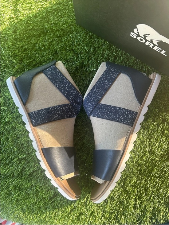 Sorel Shoes - SOREL WOMENS ELLA II SANDALS NOCTURNAL/SEA SALT NEW WITH BOX